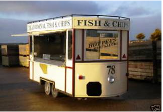 Fish & Chip Catering Tram Trailer  Second Hand Catering Equipment